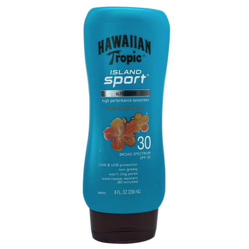 Hawaiian Tropic Island Sport Ultra Light High Performance Sunscreen SPF30 8 oz