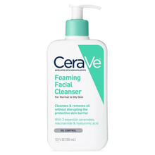 Load image into Gallery viewer, CeraVe Foaming Facial Cleanser For Normal To Oily Skin 12 oz