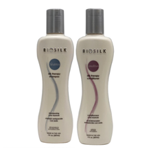 Load image into Gallery viewer, Biosilk Silk Therapy Cleanse Shampoo + Conditioner