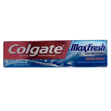 Load image into Gallery viewer, Colgate Max Fresh Toothpaste with Mini Breath Strips Cool Mint 6 oz