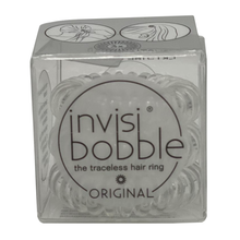 Load image into Gallery viewer, Invisibobble Original Crystal Clear Hair Elastic - 3 ct