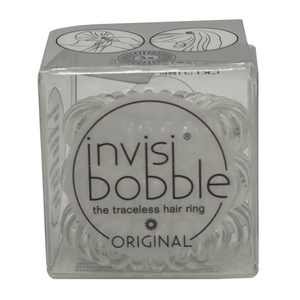 Invisibobble Original Crystal Clear Hair Elastic - 3 ct