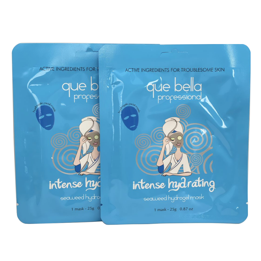 Que Bella Professional Intense Hydrating Seaweed Hydrogel Mask - 2 ct