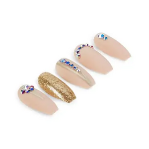 Ardell Professional Premium Nail Addict Artificial Nail Set - Nude Jeweled