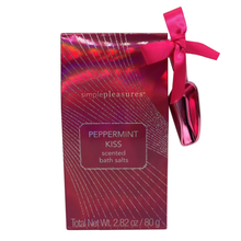 Load image into Gallery viewer, Simple Pleasures Peppermint Kiss Scented Bath Salts 2.82 oz