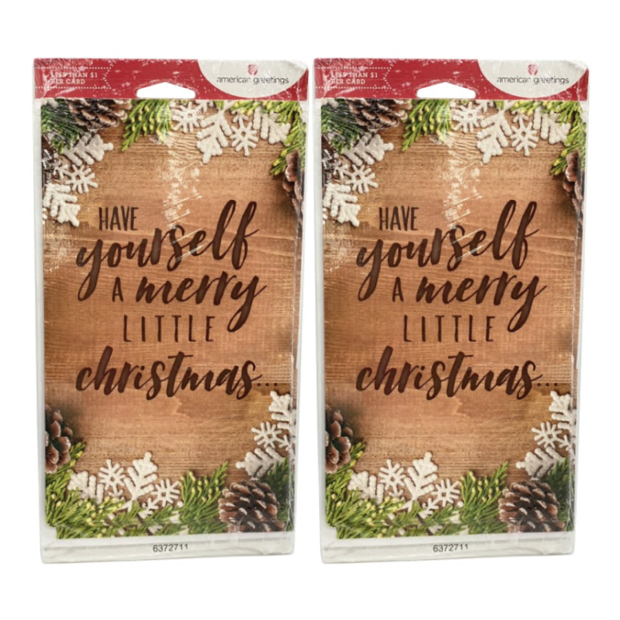 American Greetings Christmas Card Holders 2 ct