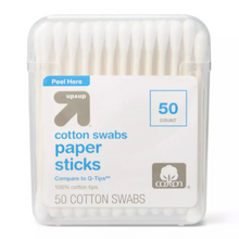 Load image into Gallery viewer, Up &amp; Up Cotton Swabs Paper Sticks - 50 ct