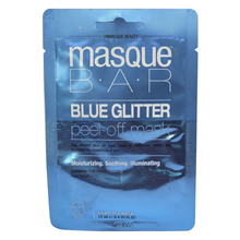 Load image into Gallery viewer, Masque Bar Blue Glitter Peel Off Mask - 4 ct