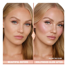 Load image into Gallery viewer, Charlotte Tilbury Hollywood Glow Glide Face Architect Highlighter - Pillow Talk Glow