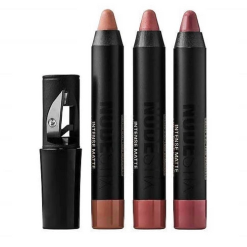 Nudestix 3 Mini Intense Matte Lip & Cheek Pencils Kit - Pixi, Belle and Purity