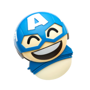 Lip Smacker Marvel Emoji Lip Balm - Captain America