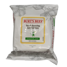 Load image into Gallery viewer, Burt&#39;s Bees Sensitive Facial Cleansing Towelettes 30 ct