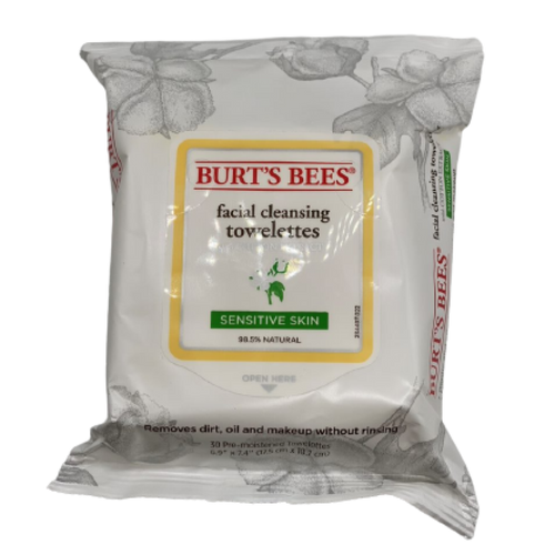 Burt's Bees Sensitive Facial Cleansing Towelettes 30 ct