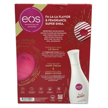 Load image into Gallery viewer, eos Super Soft Shea Trio Lip Balm, Hand Cream And Body Lotion Set