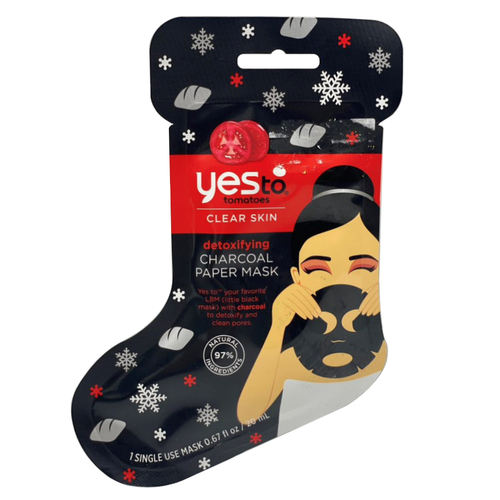 Yes To Tomatoes Clear Skin Detoxifying Charcoal Paper Mask - 1 ct
